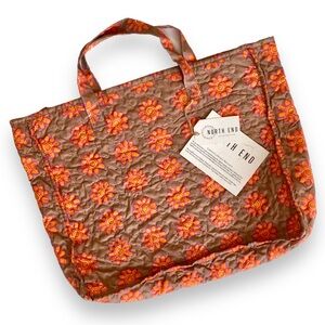NWT North End Décor Bandana Quilt Bag Quilted Tote Fabric Geometric Floral